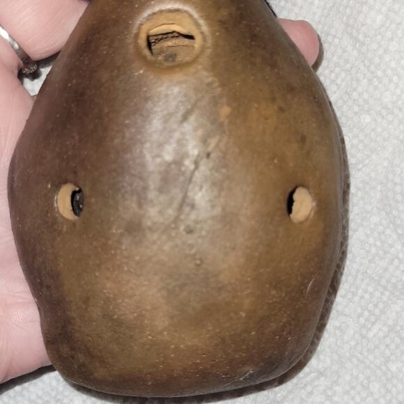 Vtg Peruvian Terra Cotta Clay Pottery Whistle Flute Folk Art Handcrafted Tribal - Picture 2 of 6